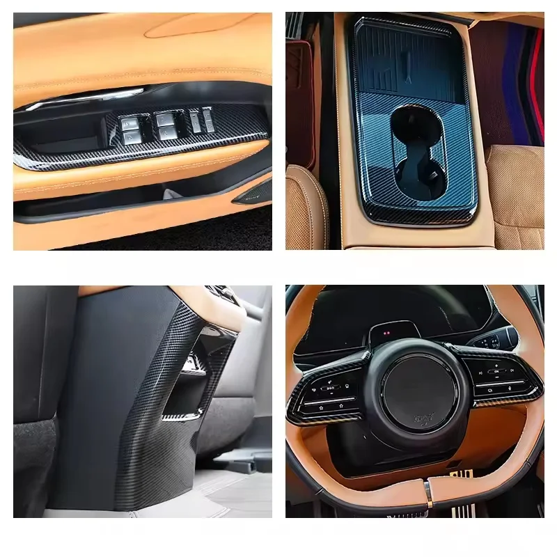 

Центральная панель управления, рамка, кнопка рулевого колеса, панель переключателя подъема окна, защитный чехол для Mazda EZ6 2025, аксессуары