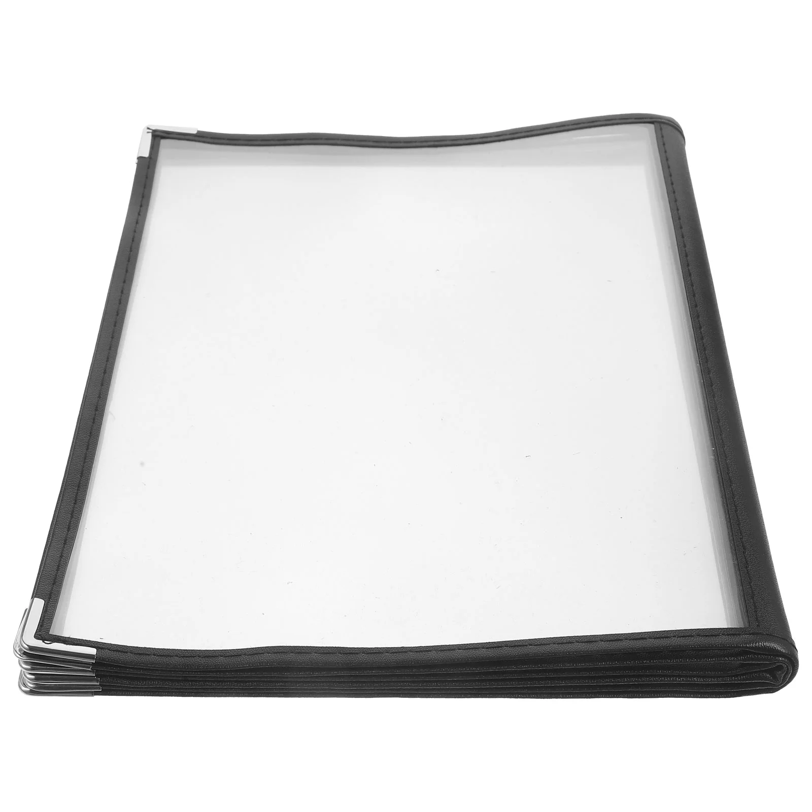 Menu Shelf Loose Leaf Recipe Book Man The Pvc Restaurant Holder Transparent Cover