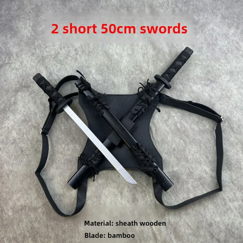 ของเล่นเด็กของขวัญตลก-kawaii 100 ซม.deadpool ninja 2 ดาบ & Suspenders,cool Stuff คอสเพลย์ดาบ,คอสเพลย์อาวุธ,ของเล่นเด็ก