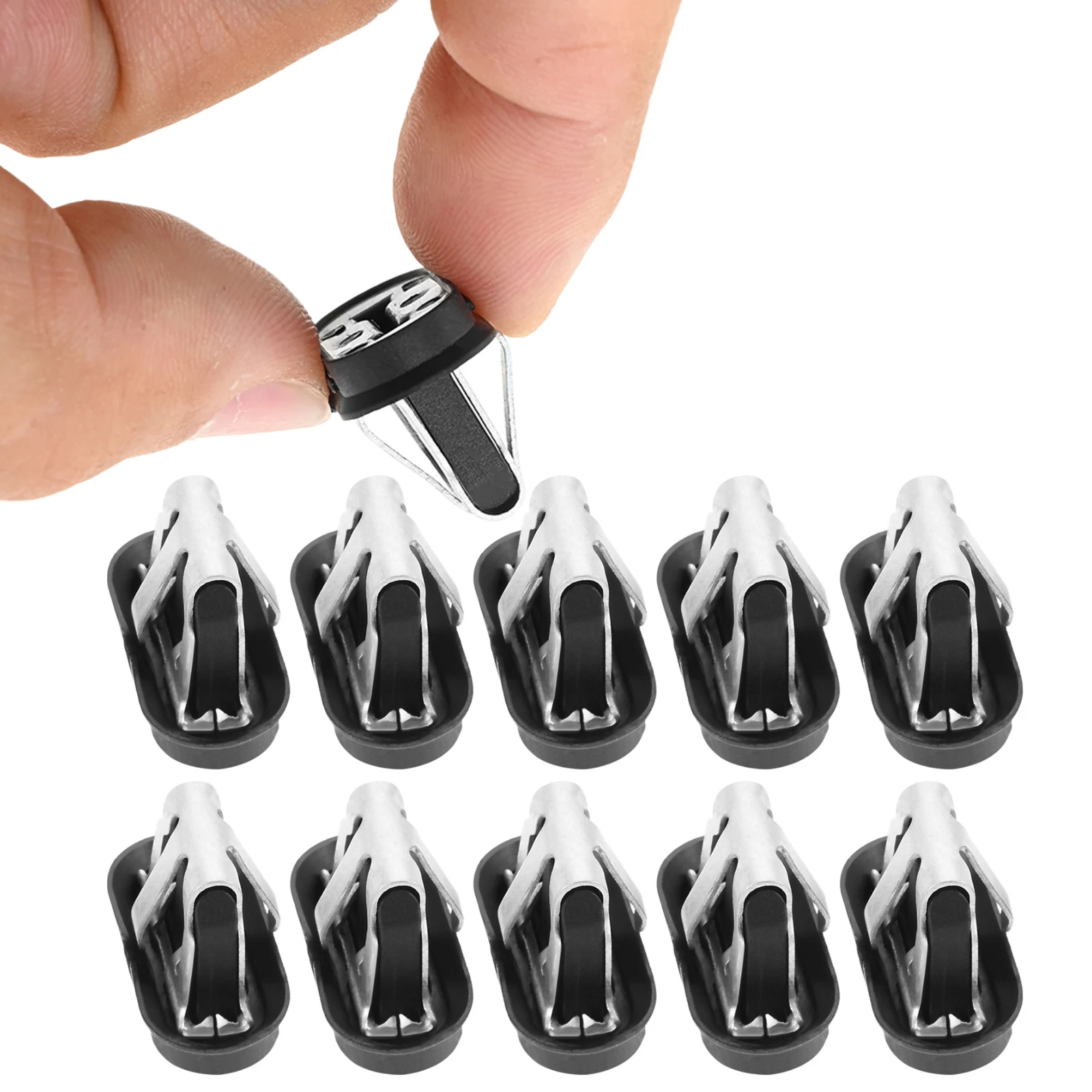 10pcs Car Bumper Leaf Plate Lining Plastic Fixed Versatile Buckles Auto Fastener & Clip for Tesla Model 3 2020-2022 1110167-00-A