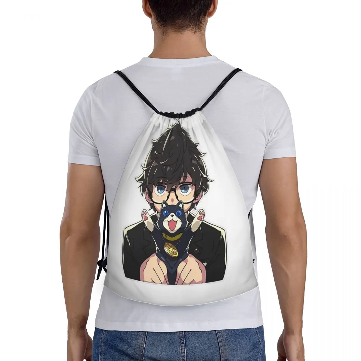 

Morgana Personal Backpacks Fashion Drawstring Bags Sports Bag Book Bags for Man Woman School