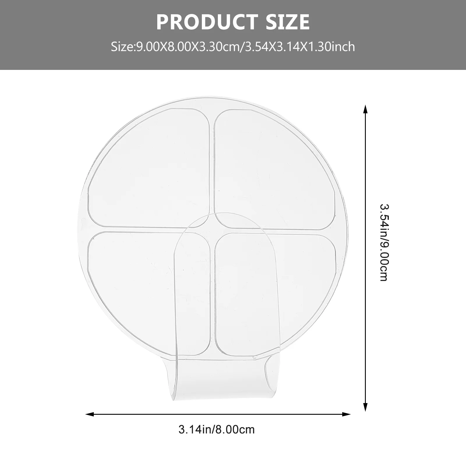 مجموعة لوحة مكياج مكونة من قطعتين من ألوان الخلط المحمولة المصنوعة من الأكريليك الشفاف لمزج الأساس والأصباغ السائلة لكريم الأظافر