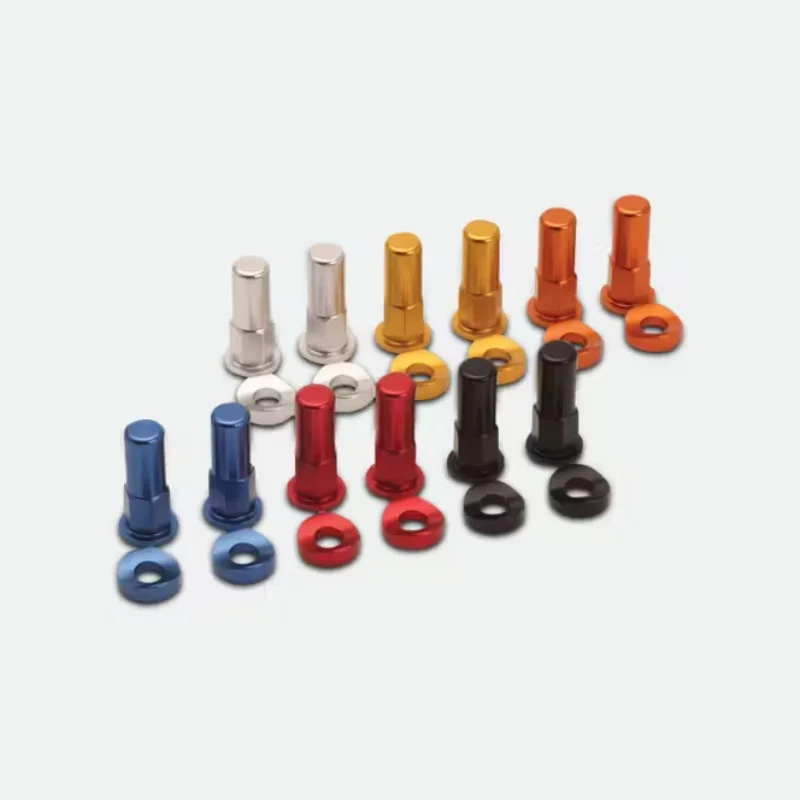 

RFX Pro Complete Rim Lock Kit Including Nuts Washers CNC Covers & Valve Caps for Pit Dirt Bike Motorcycle