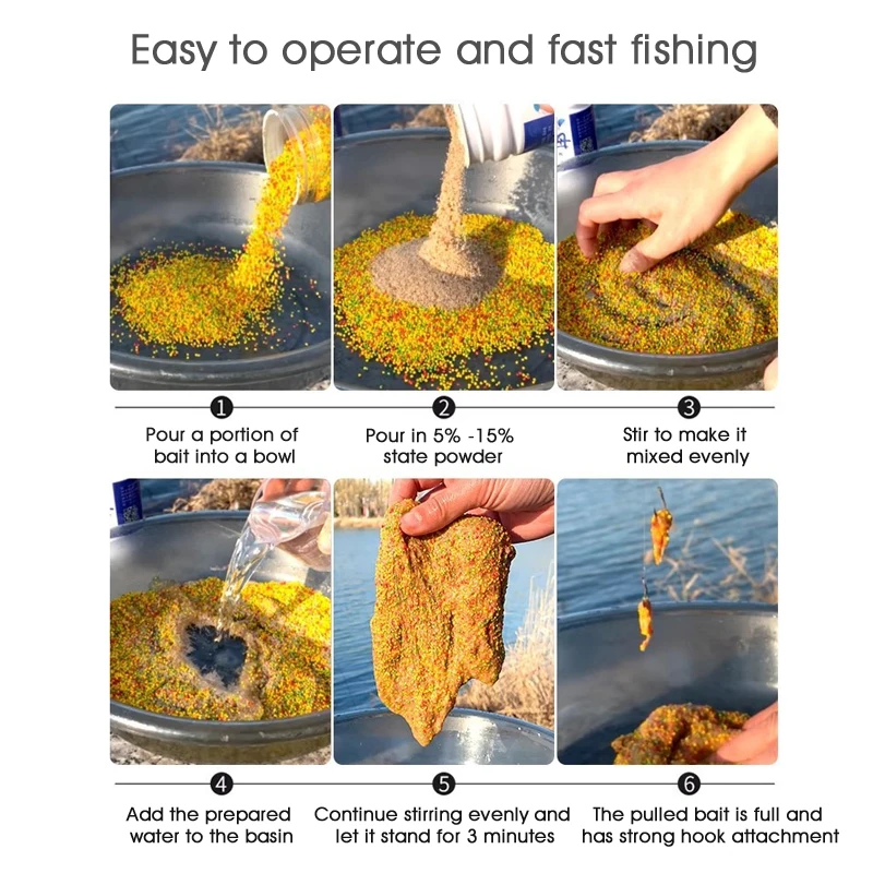Fish Bait Additive Jellyfish Status Powder Spider Silk Mesh Sticky Powder Fishing Special Drawing Powder Water Pull Bait Wild Fishing Carp Crucian