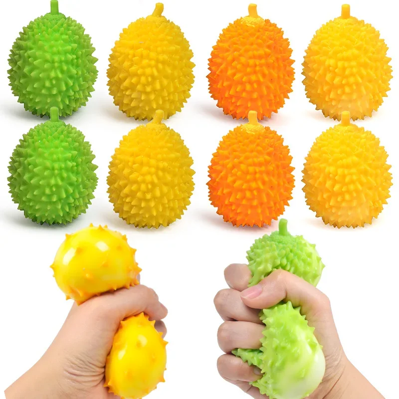 Fun Soft Durian Anti Stress Ball Stress Reliever Toys For Children Antistress Cute Fruit Toys For Kids And Adults