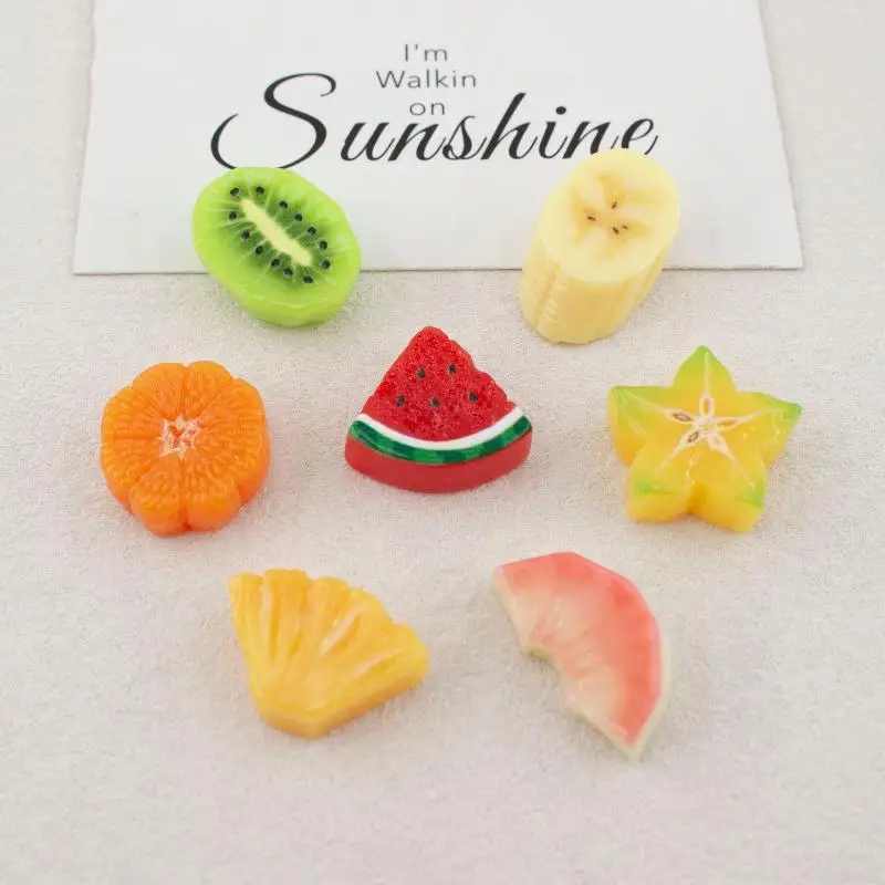 10 Stück Harz-Deko Fruchtscheiben Kirschtomaten Flache Rückseite Harz-Cabochons Scrapbooking DIY Kopfschmuck Bastelzubehör – Detail 4