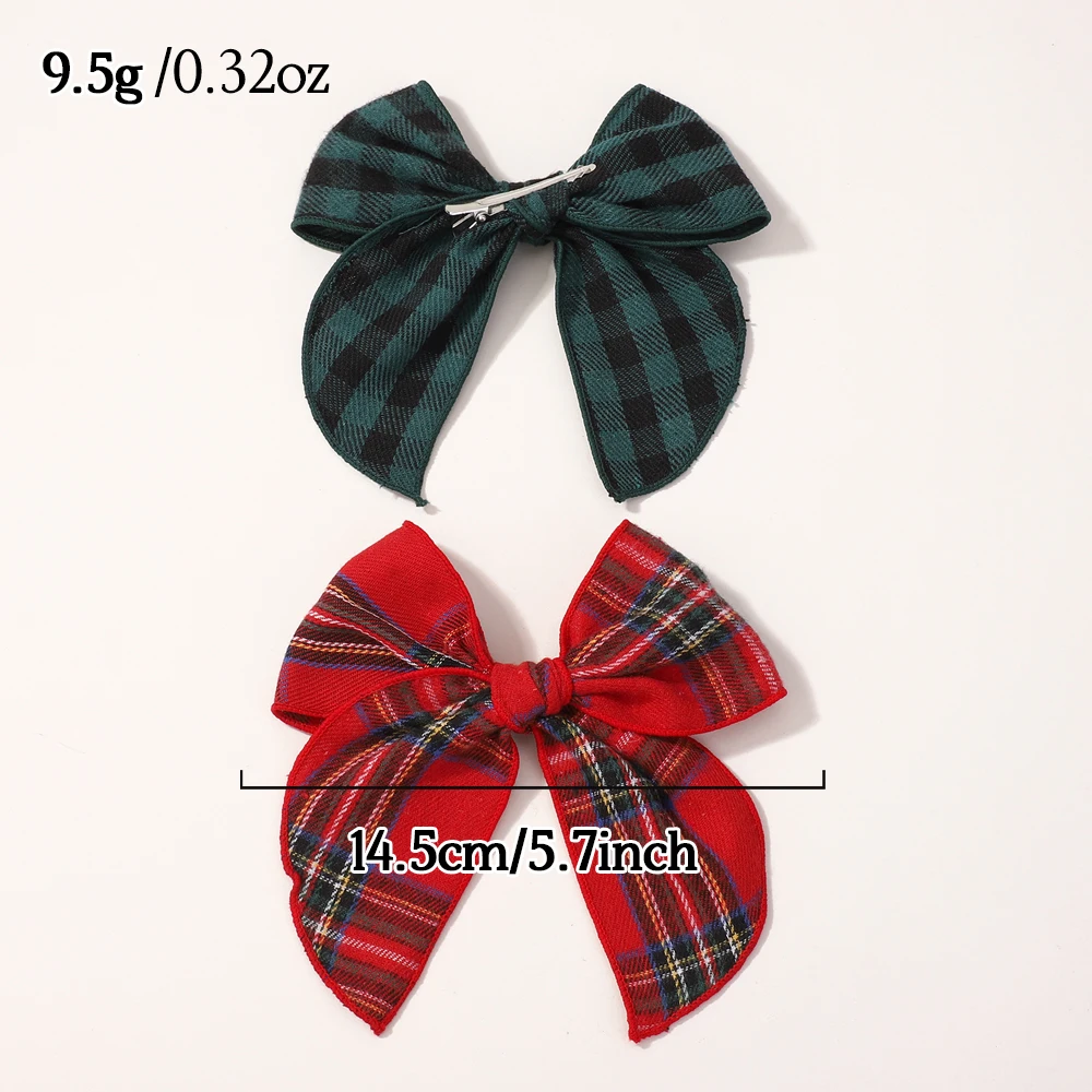 8 개/대 크리스마스 파티 어린이 활 헤어 클립 여성용 소녀 Cheer Up Bowknot Ponytail Festivel Headwear 헤어 액세서리