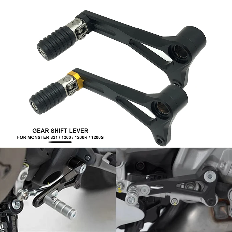 Gear Shift Lever Fit For Ducati Monster 821 SuperSport 950 /S Monster 1200 R/S Motorcycle Aluminum Adjustable Left Shifter Pedal