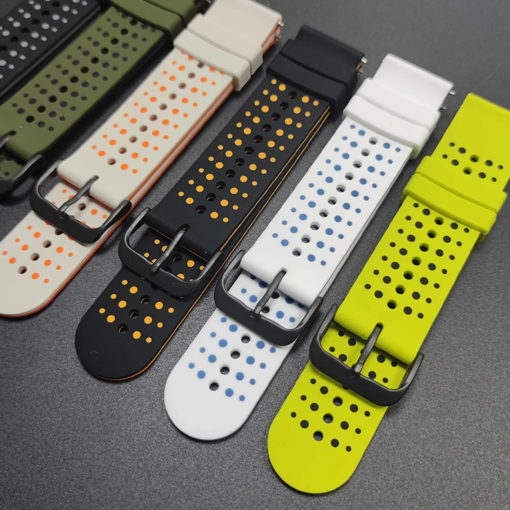 Bracelet de Sport en Silicone à dégagement rapide, 22mm, pour SUUNTO RACE 2 S/run/VERTICAL/OCEAN/SUUNTO 9 PEAK PRO DLC/5 PEAK