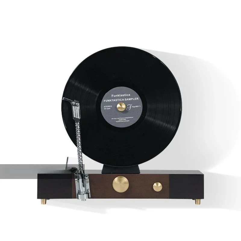 

Modern music theme simulation vertical vinyl retro record machine phonograph model room sales office study decoration