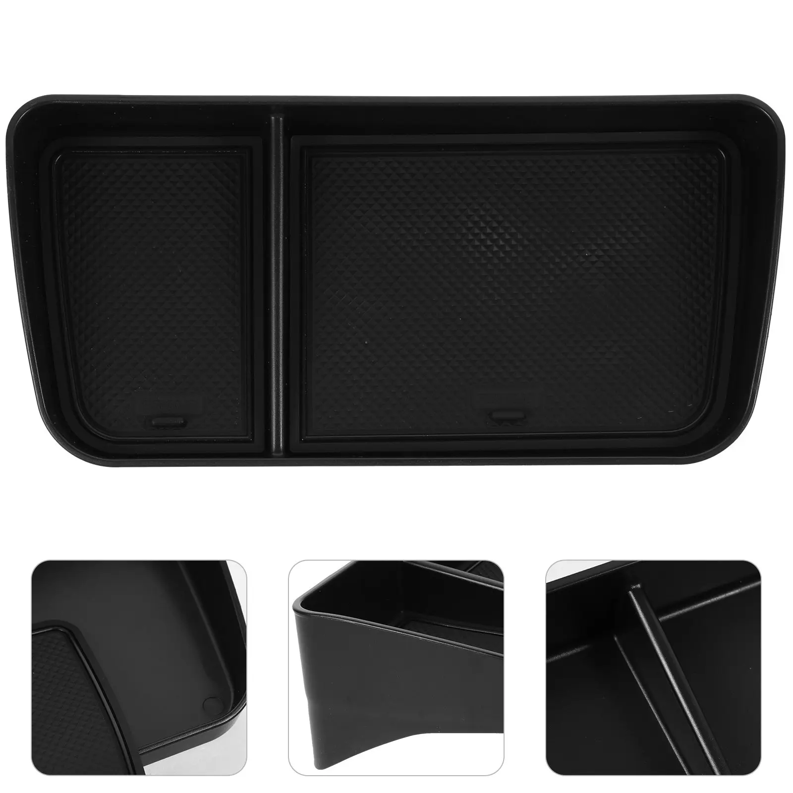 

Органайзер для центральной консоли из ABS-пластика, матовый черный, нескользящий, лоток для хранения в автомобиле, аксессуары для автомобиля, ящик для хранения в центральной консоли