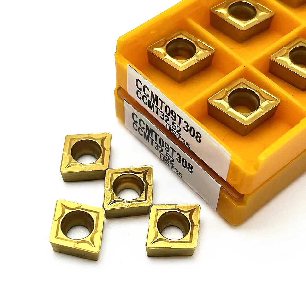 Inserto in metallo duro CCMT09T304 VP15TF UE6020 US735 utensili per tornitura in metallo utensile per tornio fresa frontale CCMT09T308 VP15TF UE6020