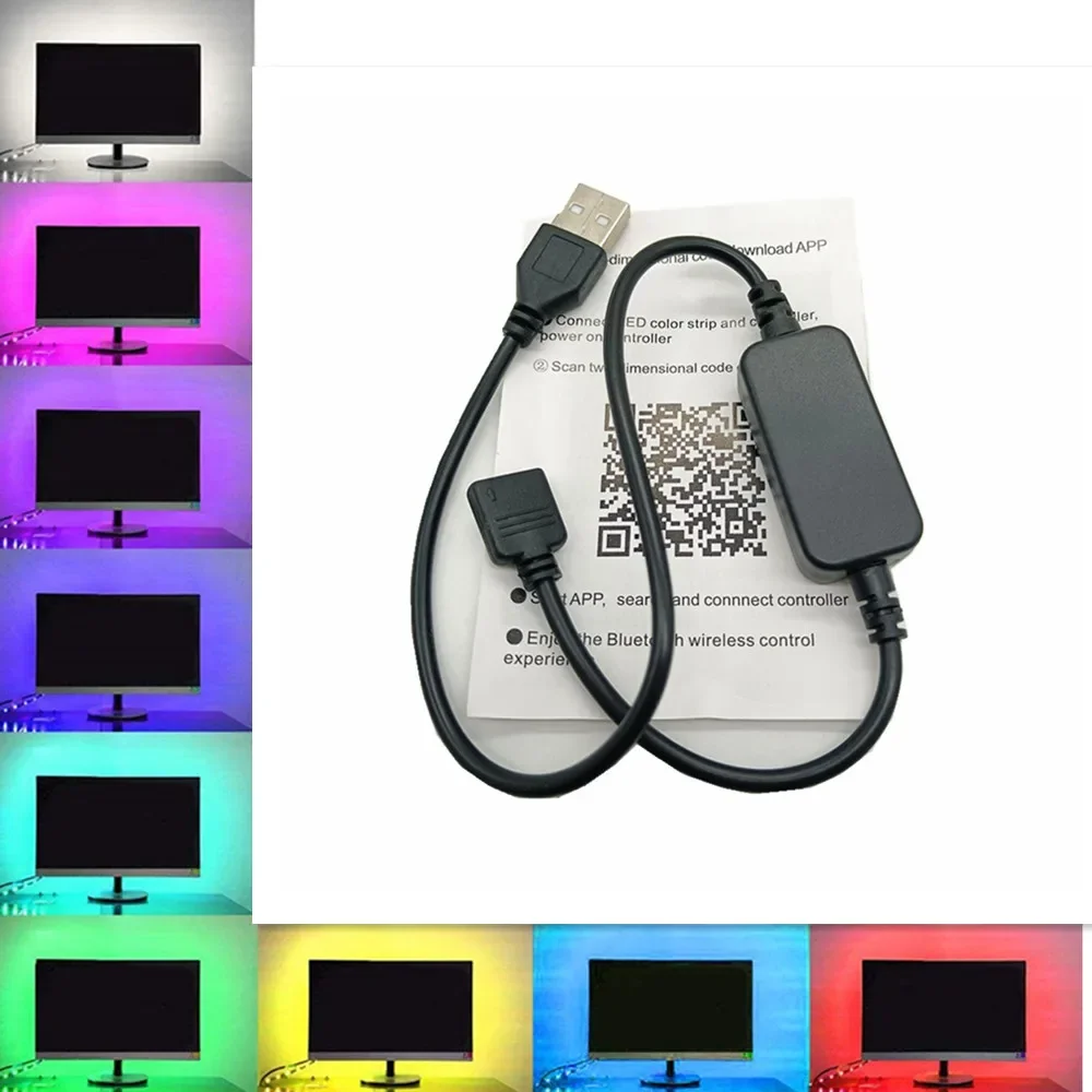 5V-24V Bluetooth  Mini Wireless Dimmer 3 Channel Mini Smart RGB Led Controller For RGB LED Strip Light