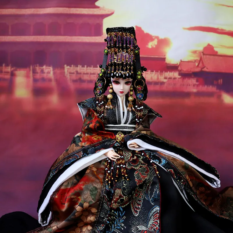 Plastics Handmade Original Ancient Costume Doll Women Empress 31cm Chinese Style Court Home Doll Decoration Ornaments ZE409