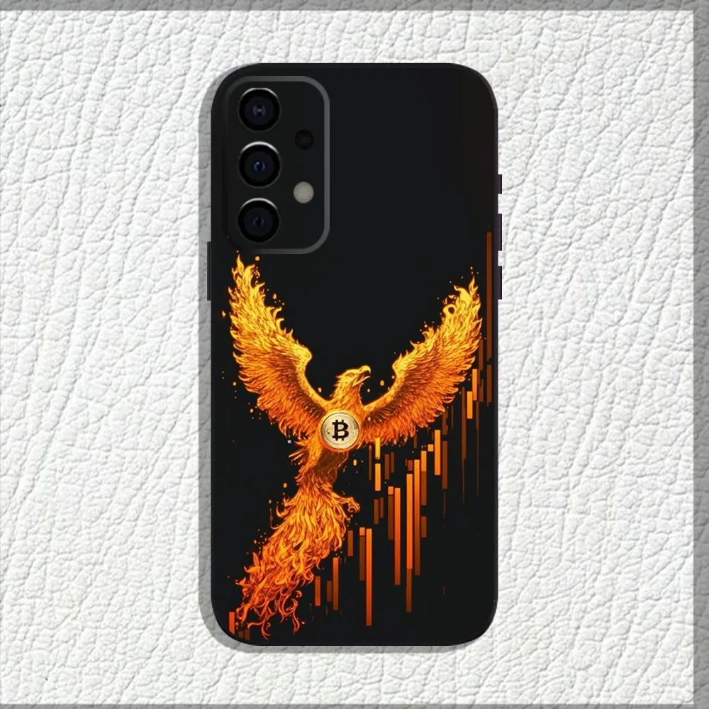 Wealth Money B-Bitcoin fenix Phone Case For Samsung Galaxy A13,A21s,A22,A31,A32,A52,A53,A71,A80,A91 Soft Black Shell