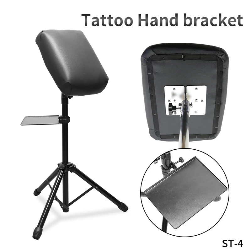 TAIDU Tattoo Arm Rests Steel Triangular Support Portable Armrest Tattoo Leathery Seat Arm Rest Stand ST 4