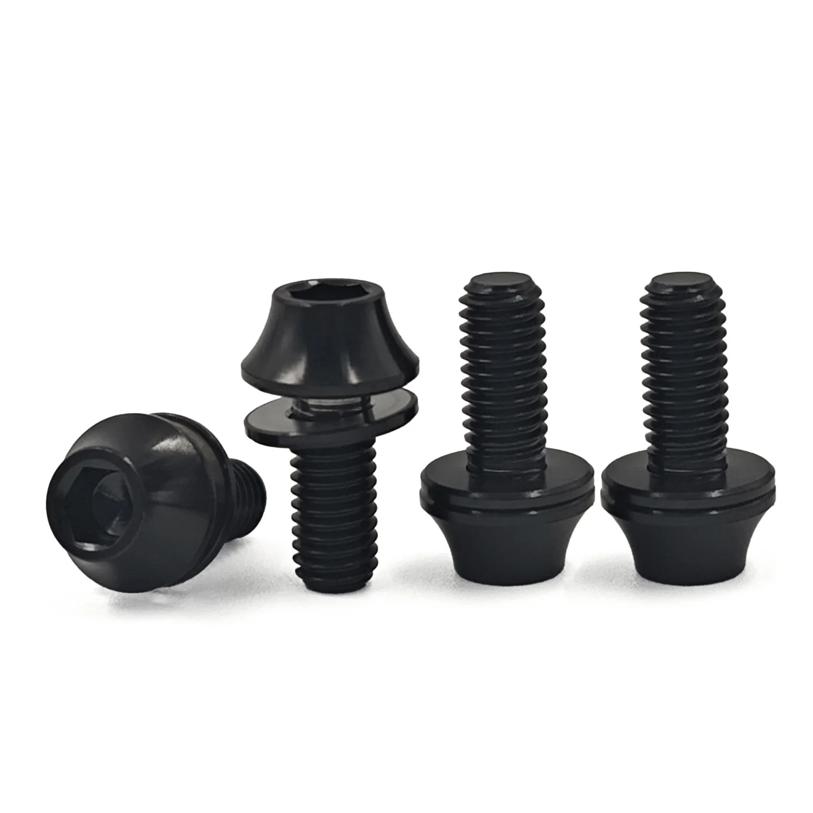 Set of 4 Titanium Bolts M5x12mm for MTB Bike Road Bicycle Water Bottle Cages Screws