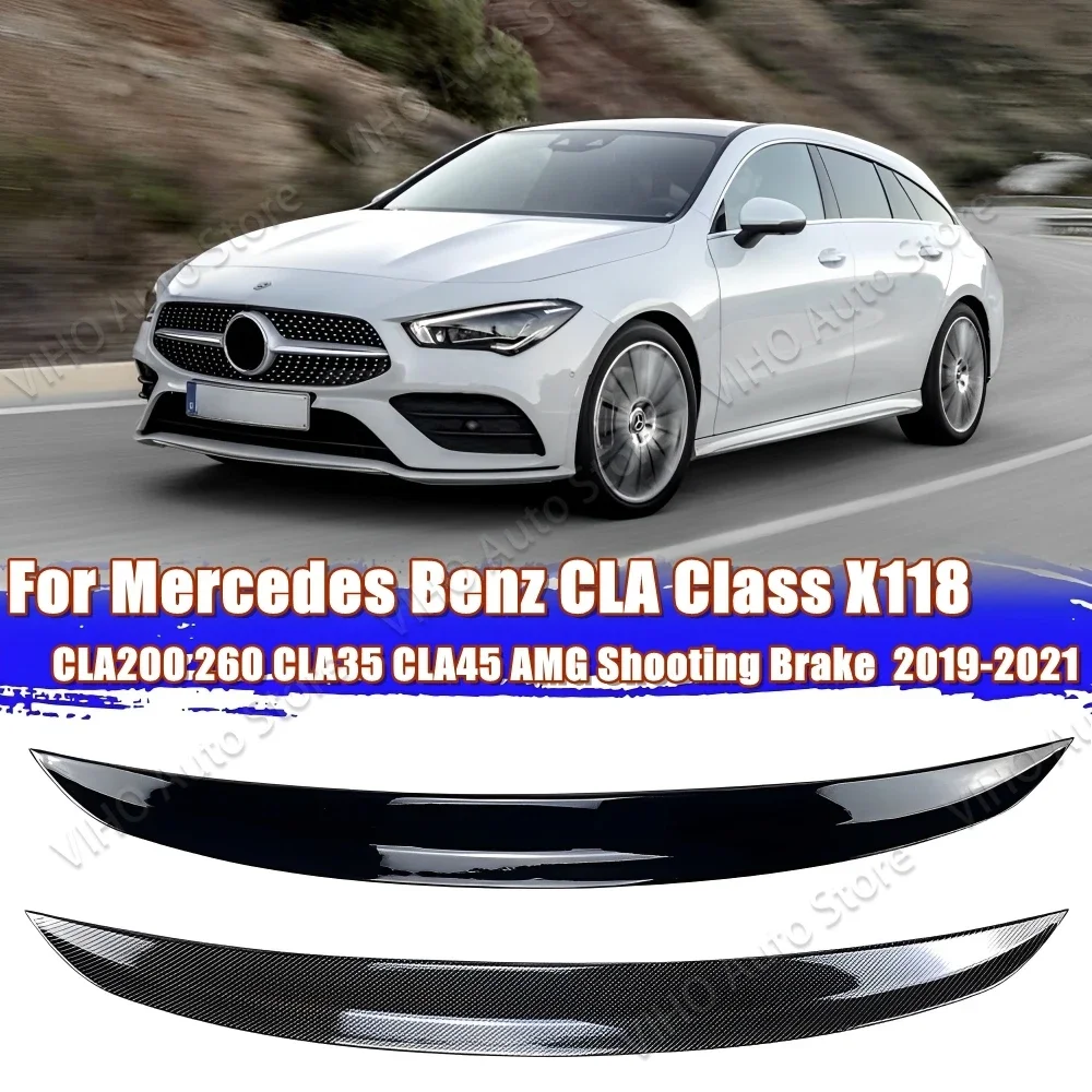 

Задний спойлер для багажника автомобиля CLA Shooting Brake X118 для Mercedes Benz CLA180 200 220 250 CLA45 AMG 2019-2023 Carbon Look