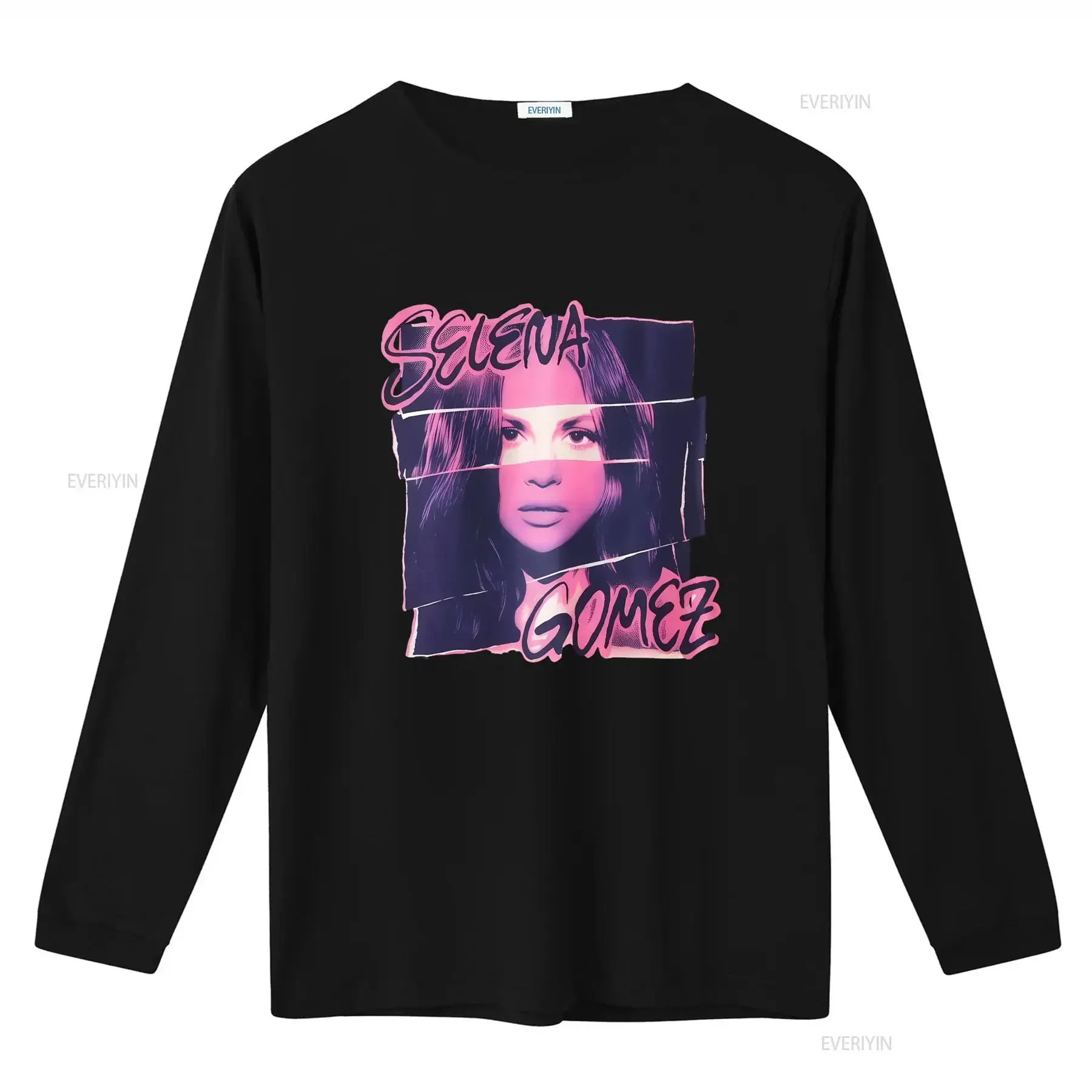 Rare Selena Gomez T Shirt Available in All Sizes Black NG2070 vintage Washed Casual designer clothes Versatile fashion Unisex