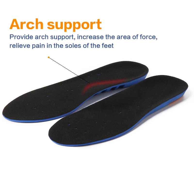 الرياضة مرونة الذاكرة سيليكون جل النعال حذاء إدراج وسادة أحذية تنفس 1 زوج