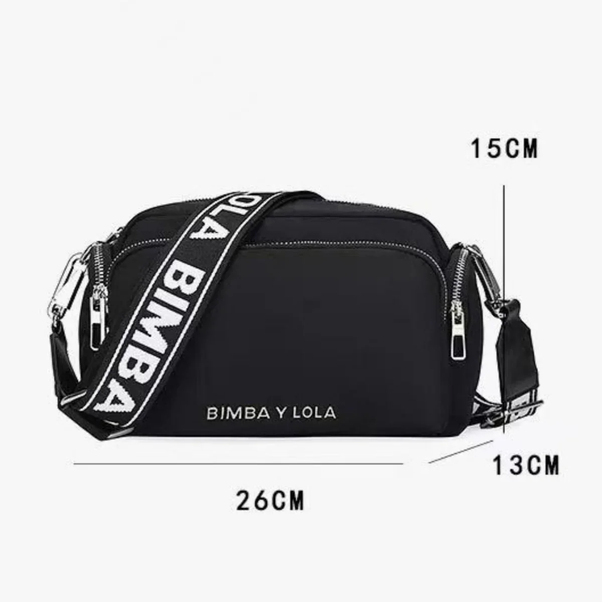 2024 Original BIMBA and LOLA Women Sling Bag Fashion Nylon Shoulder Bag Zipper Scratch Waterproof Versatile Bag