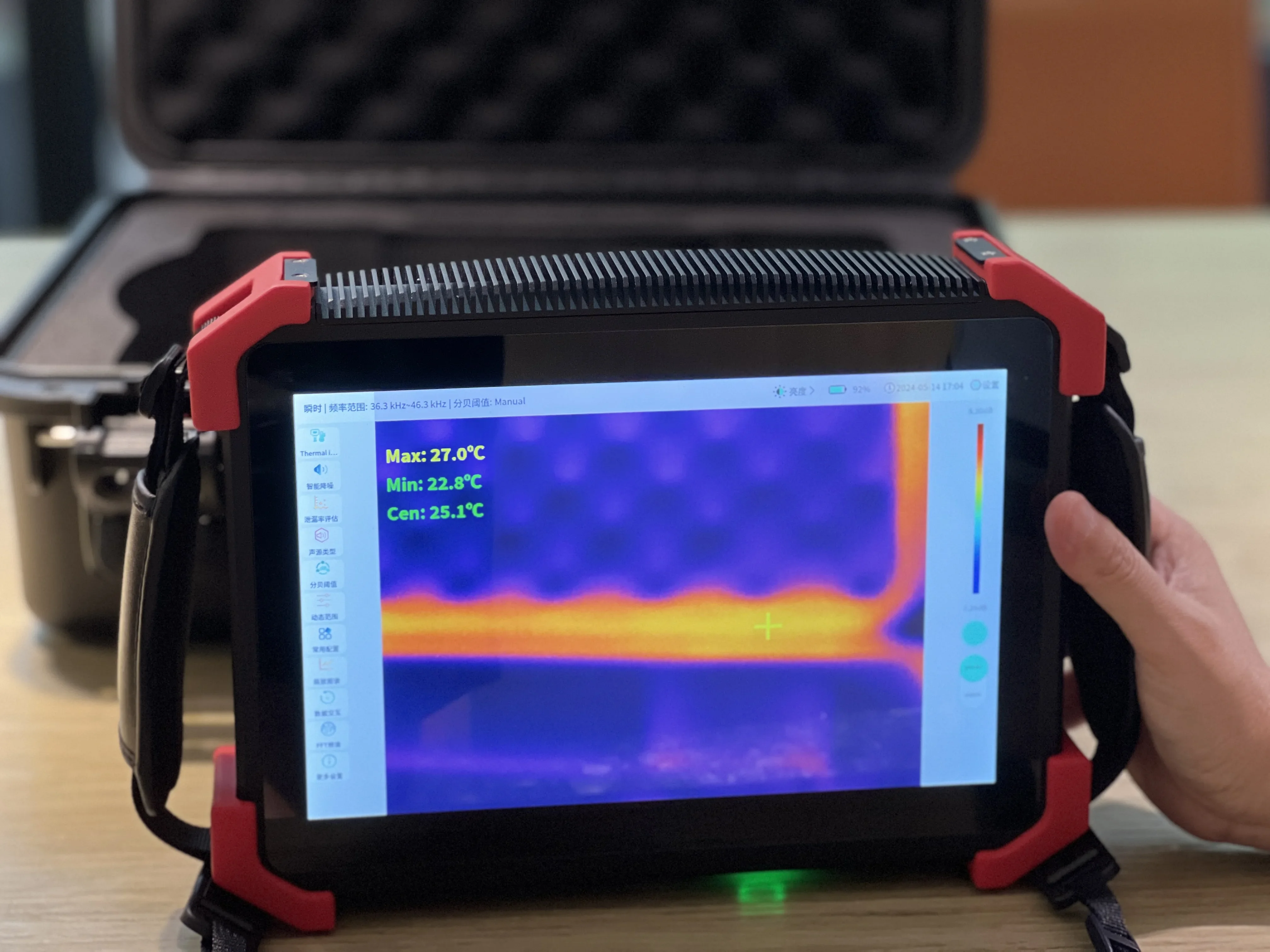 High-tech acoustic Imager - highly sensitive digital microphone infrared temperature imaging-anti-explosion