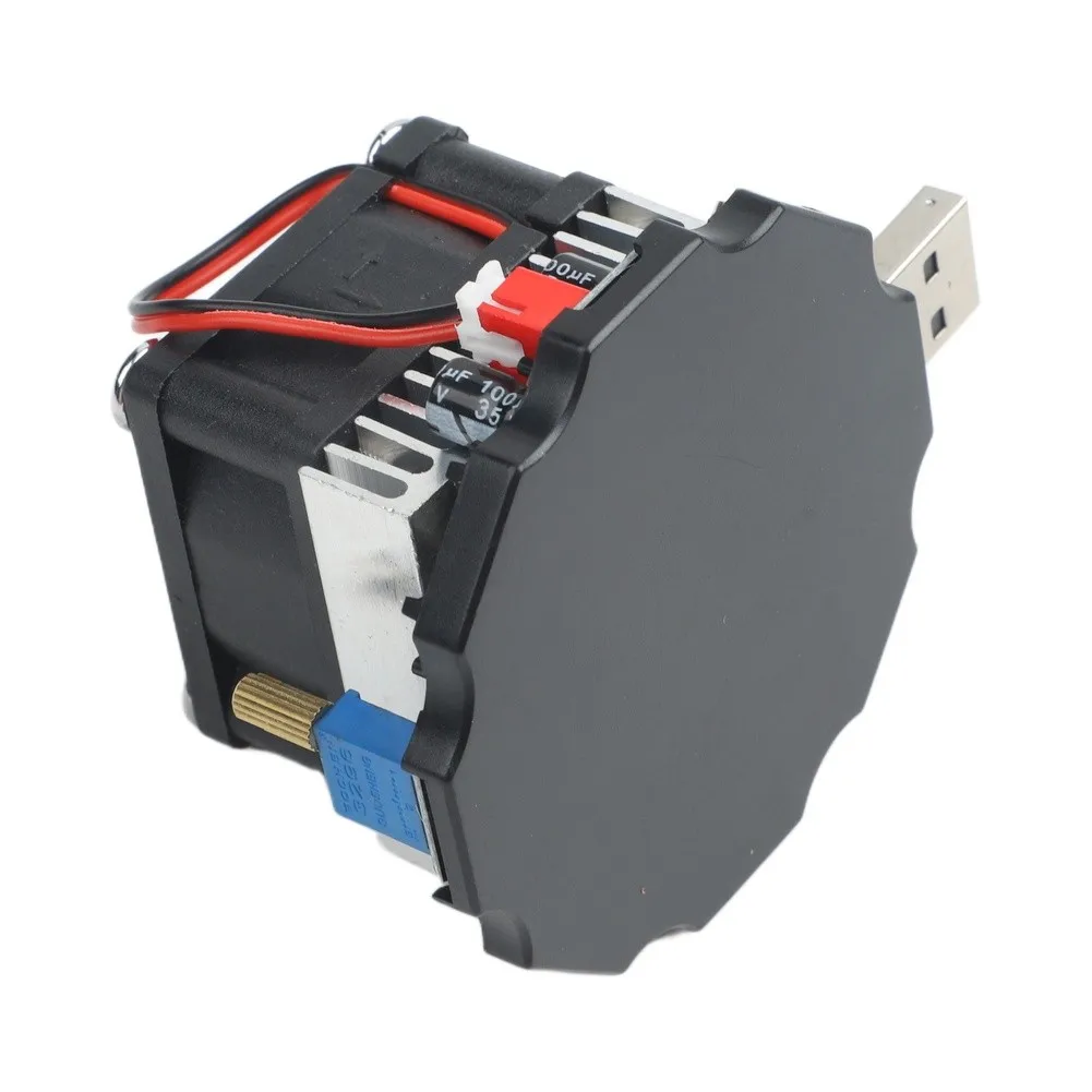 Discharge Load Constant Current USB DC Load All-aluminum Heat Sink Max Fan 12000 RPM Operating for temp -10 60