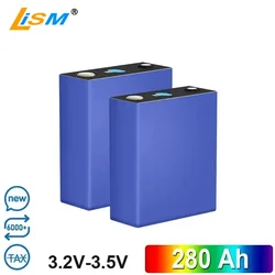 3.2V 280AH lifepo4 Battery Cells Rechargeable Battery Pack for Solar Li-Ion High Current Rechargeable Power Cell