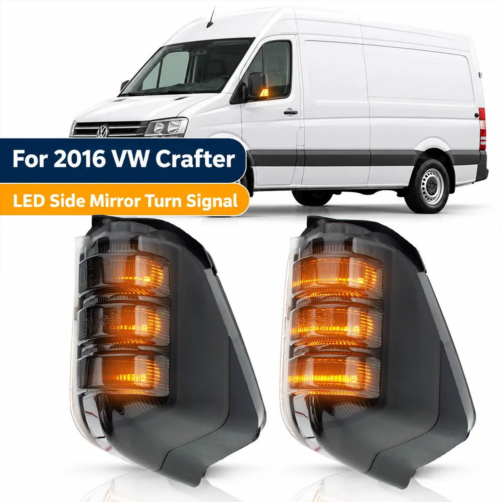 LED Side Mirror Repeater for VW Crafter 2006-2016 MAN TGE Mercedes Sprinter W906 BR907 Sequential Turn Signal Indicator light