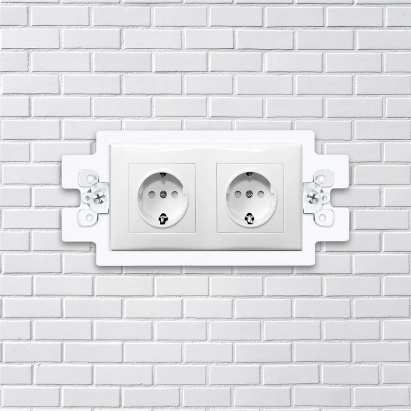 BAAG-6 Pcs Box Extender Single Gang Box Extender con 12 Pz Viti 1 Gang Switch Unit Presa Extender