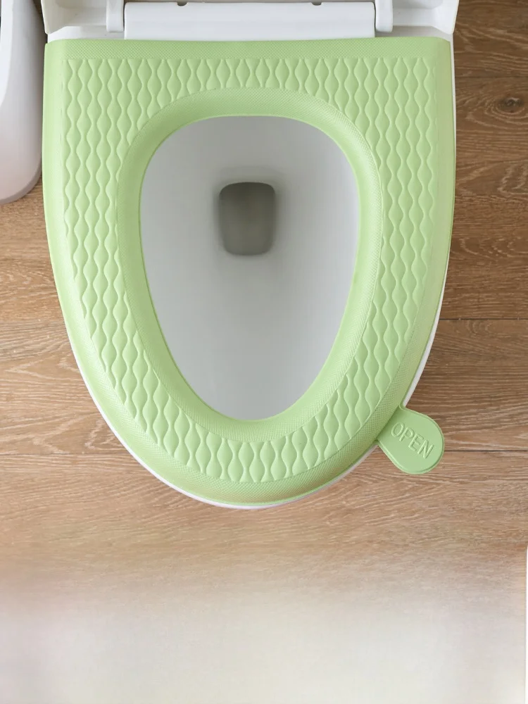 大型トイレシートクッション-防水-夏用-家庭用-四季通用-フォームシリコン-洗い流さない-ジェル-粘着式-トイレシートカバー