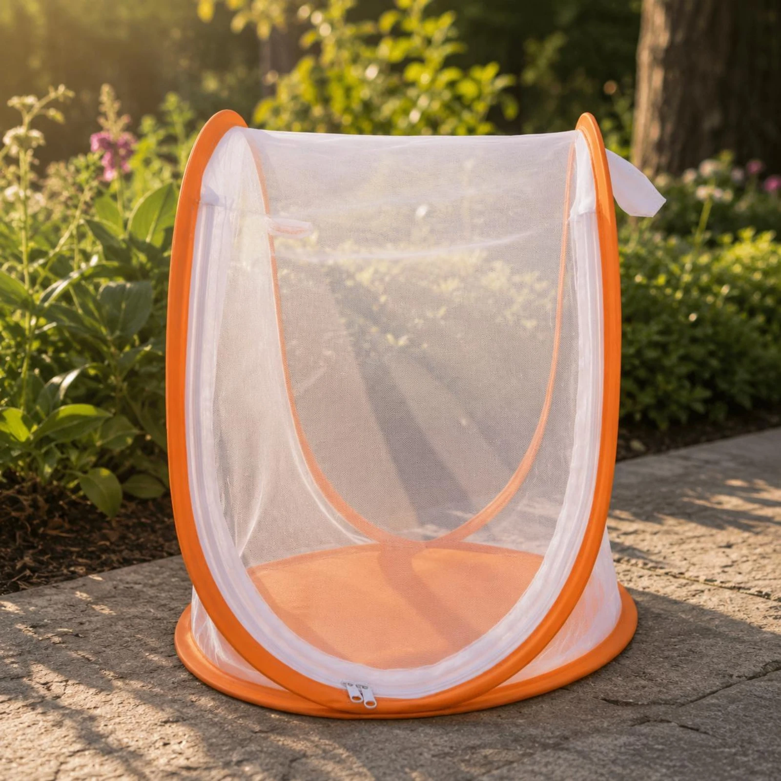 

Foldable Enclosure Zippered Opening Foldable Mesh Enclosure Butterfly Habitat Tent Collapsible Good Ventilation