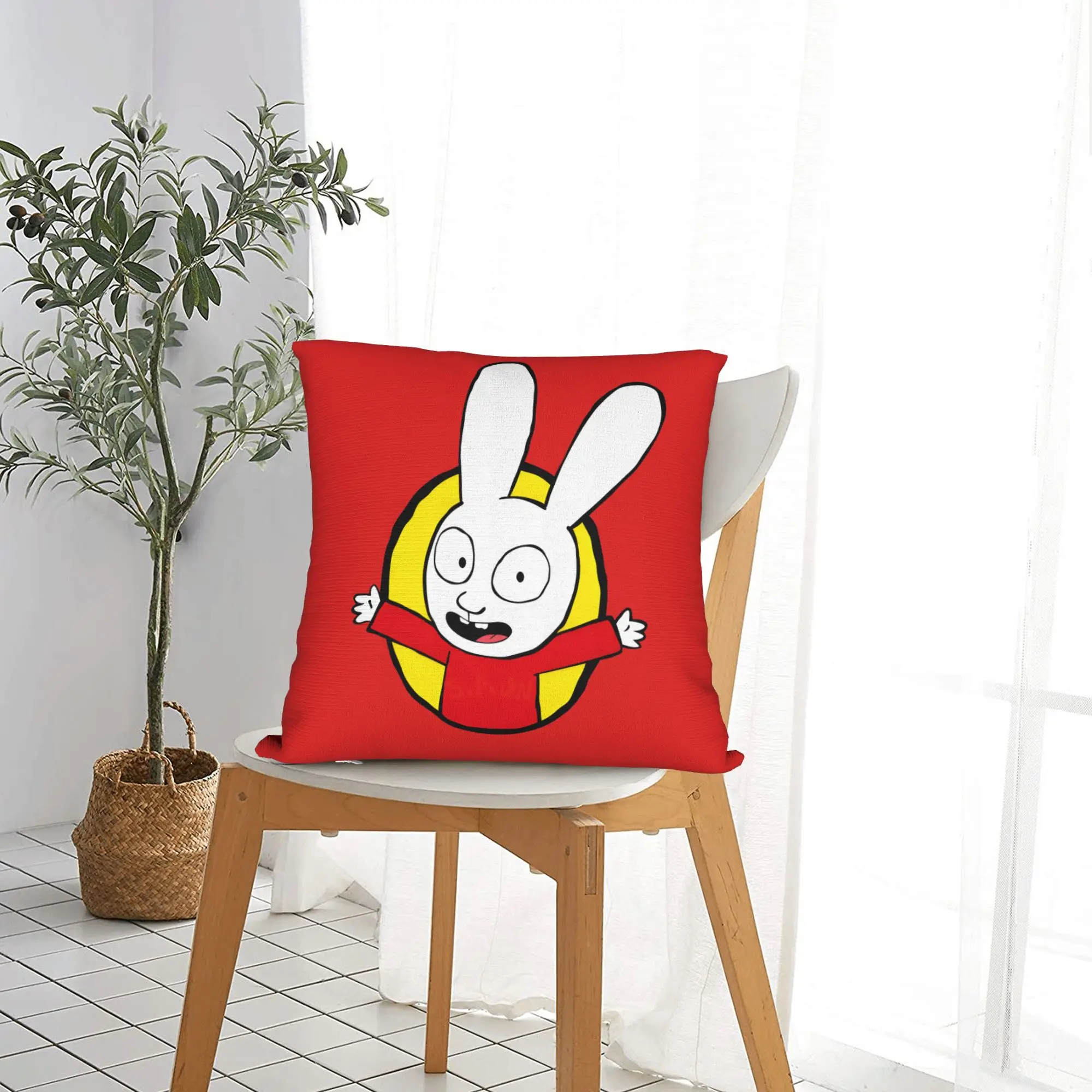 Simons Super Rabbit Square Pillow Case You're welcome !  Cushion Covers Novelty Zippered Decor Pillowcase for Seat 40x40cm