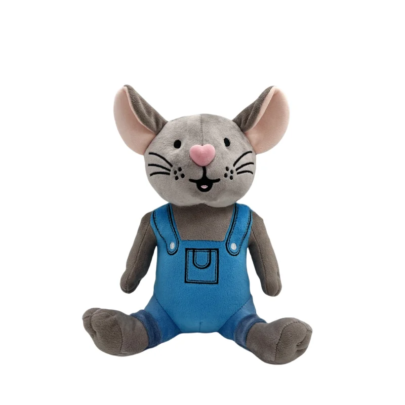 

25cm Plush Toy for a Mouse to Eat Cookies Cute Kindergarten Picture Book Story-telling Mouse Doll as a Festival Birthday