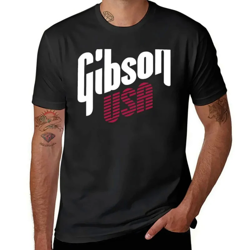 

Gibson USA Merchandie Men's T-shirt, Aesthetic Clothes, Oversize T-shirts, Best Sselling