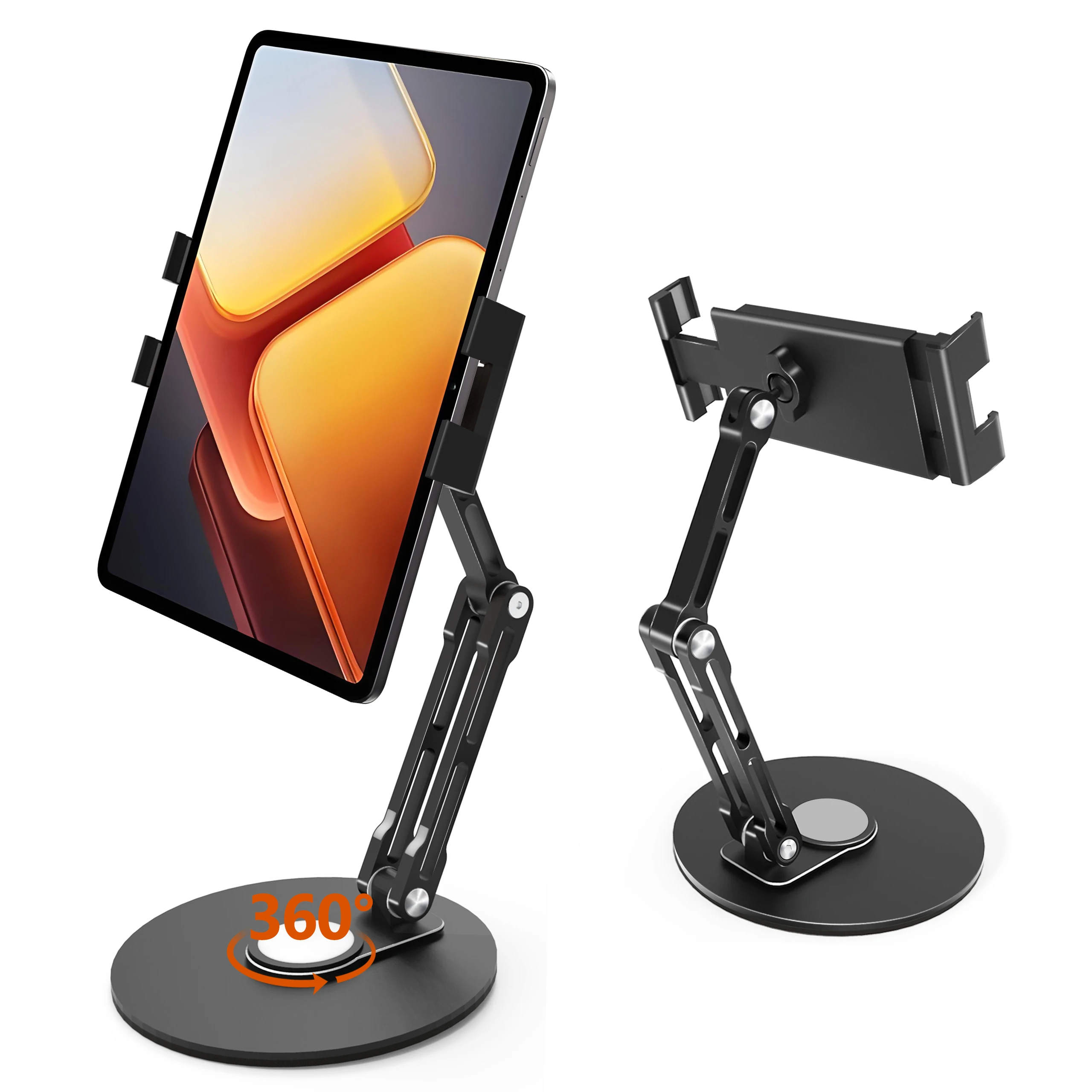

Универсальная подставка для планшета для 4,7–16 дюймов/ipad Pro/портативного монитора/телефона 360° ° Вращающийся складной регулируемый настольный держатель