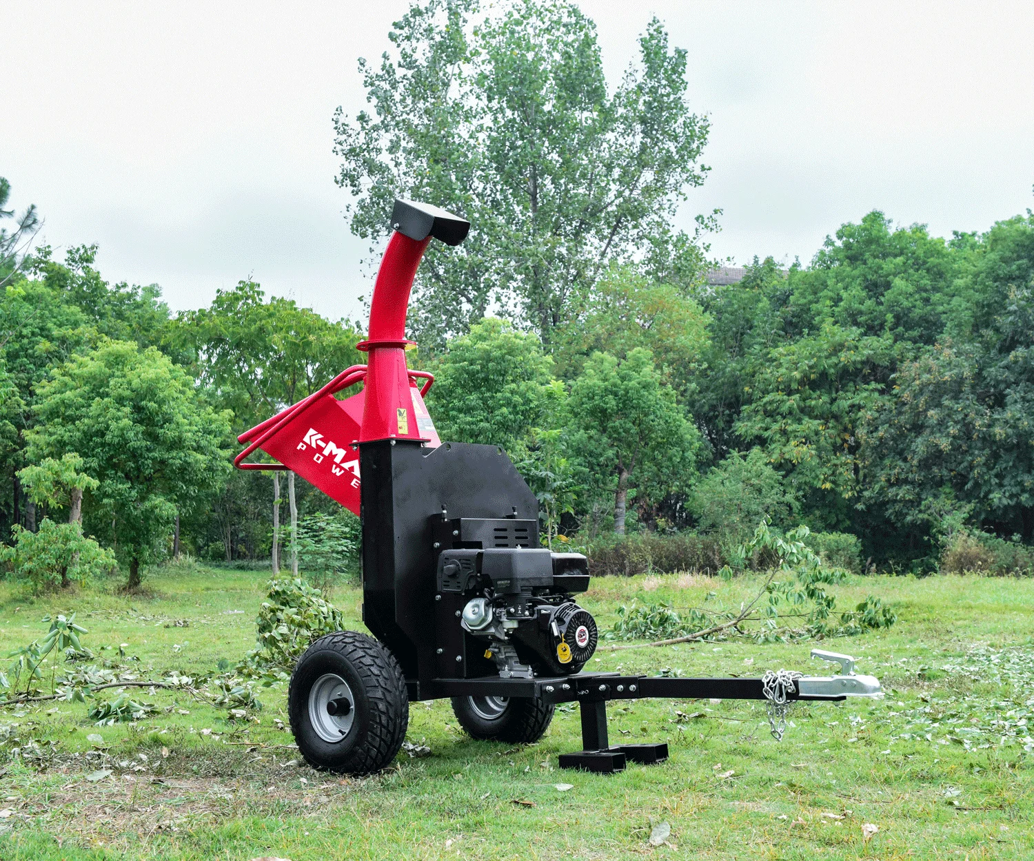 China Factory Price With OEM 15hp Engine Tree Shredder Log Wood Crushe Mulcher Chipper Branch Wood Chipper Shredder