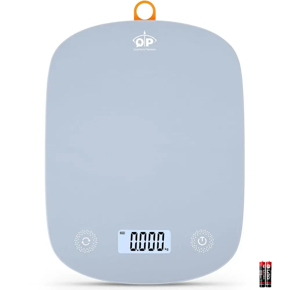 

Высокоточные цифровые кухонные весы на 11 фунтов с точностью до 1 г, сенсорным управлением, функцией тарирования, автоматическим отключением, ЖК-дисплеем и крюком для взвешивания