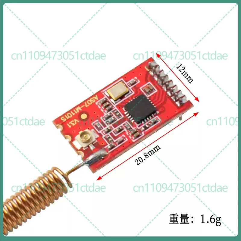5-25PCS For CC1101 433MHz Industrial Wireless Transceiver Module Serial Transparent Transmission