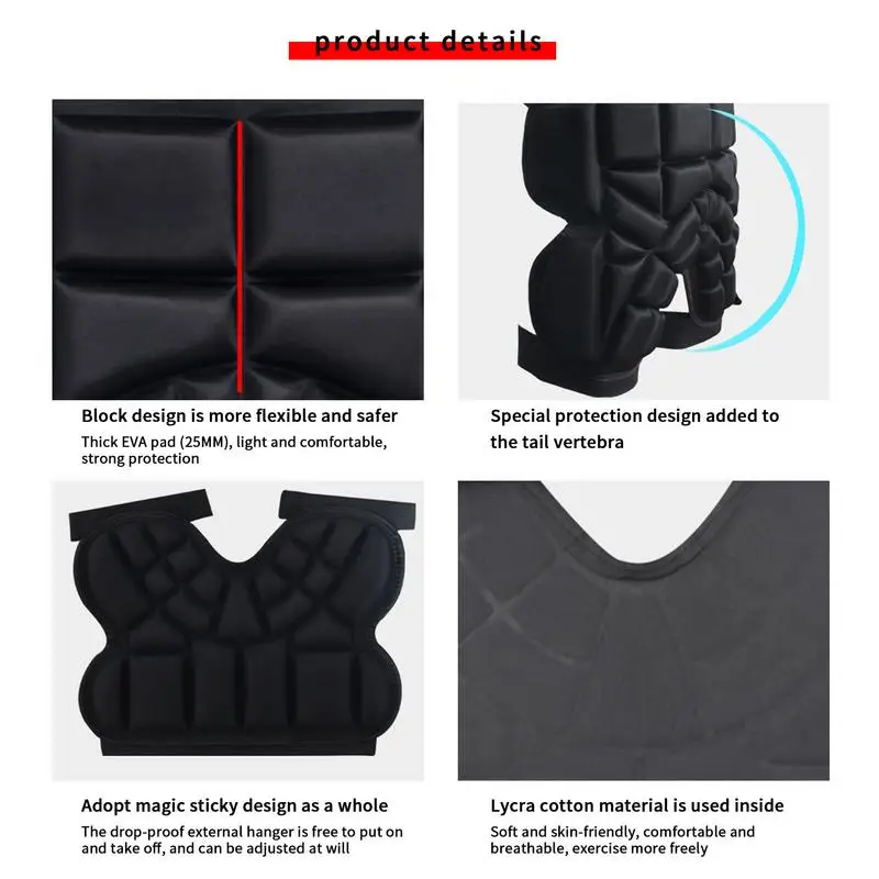 กางเกงขาสั้นป้องกันสะโพกสำหรับเด็ก, ป้องกันสะโพกเล่นสกีเล่นสกีเล่นสโนว์บอร์ด