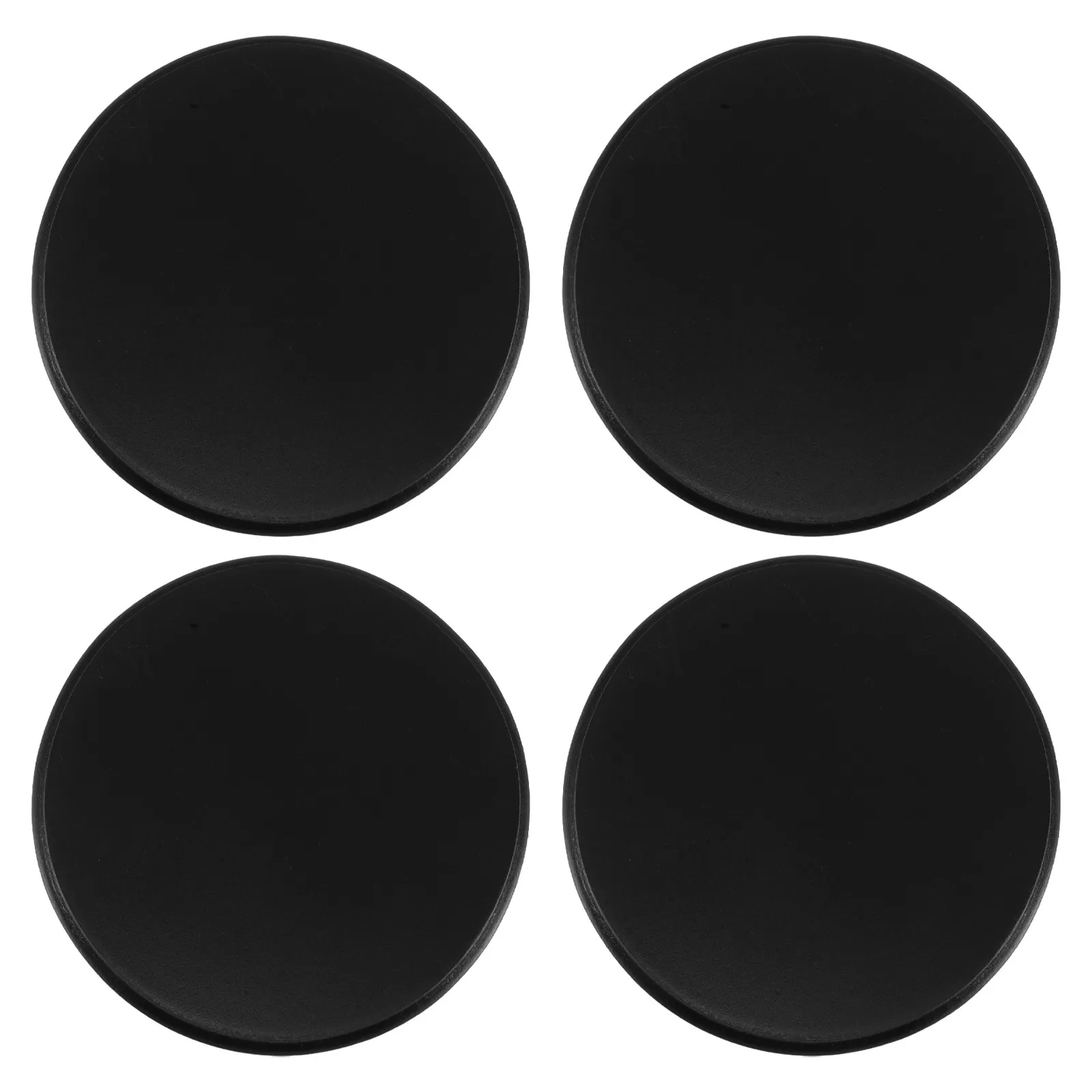 4Pcs Black Wooden Round Base Stable Display Stand for Action Figures Miniature Collectibles Office Home Decor Pop Culture Figure