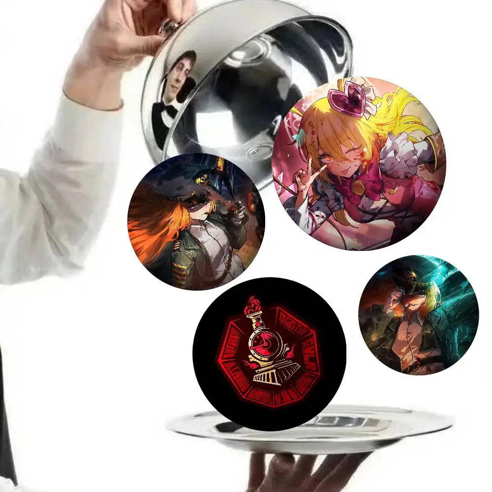 Game L-Limbus Company Badges Round Brooch Cute Cartoon Idol Cosplay Badges DIY Backpack Clothing Jewelry Pins