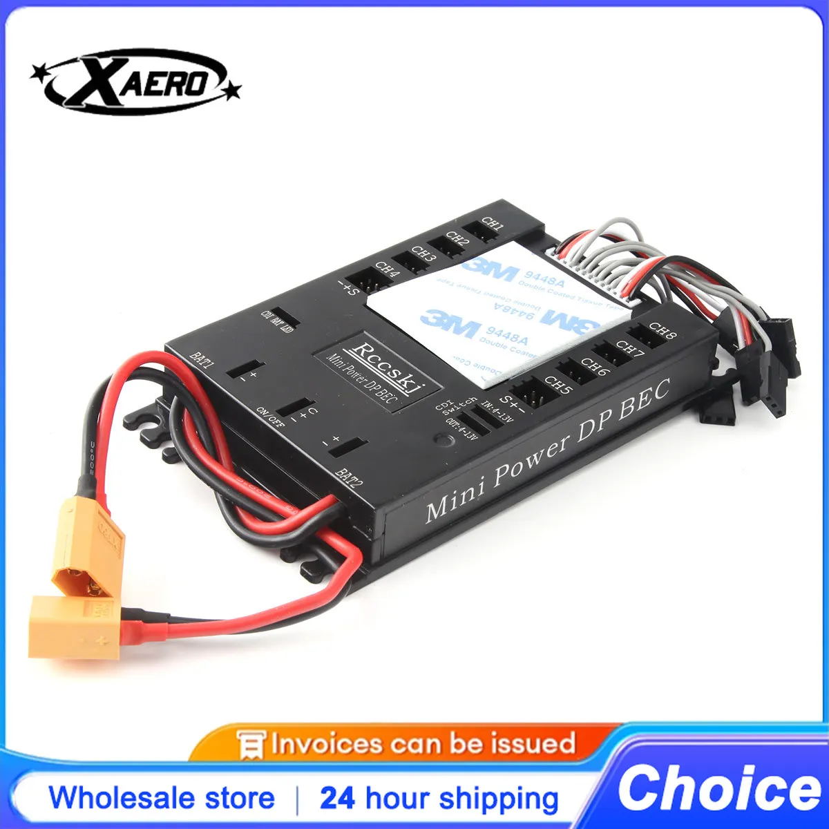 

20A BEC Power Distribution Board PDB for RC Drone FPV 5V/12V Output with Current Sensor & Short Circuit Protection