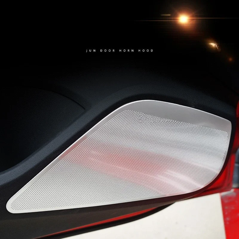 

For Audi A3 2014-2020 Car Door Speaker Cover and Audio Decoration Cover Auto Interior Modification Accessories