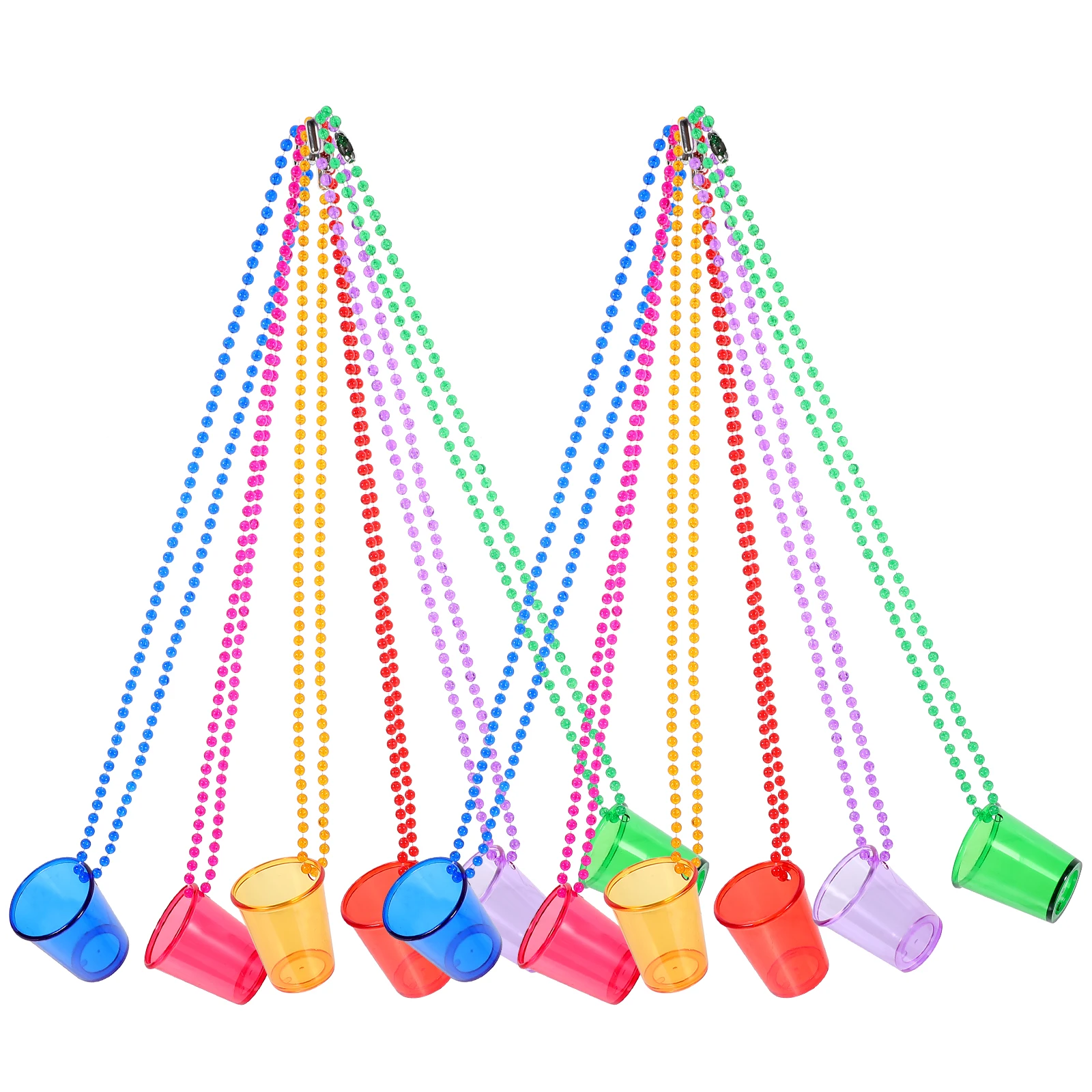

12 Pcs Necklace Glass for Carnival Costumes Decorations Makeup Props Bachelorette Party Girls Jewelry Bridegroom