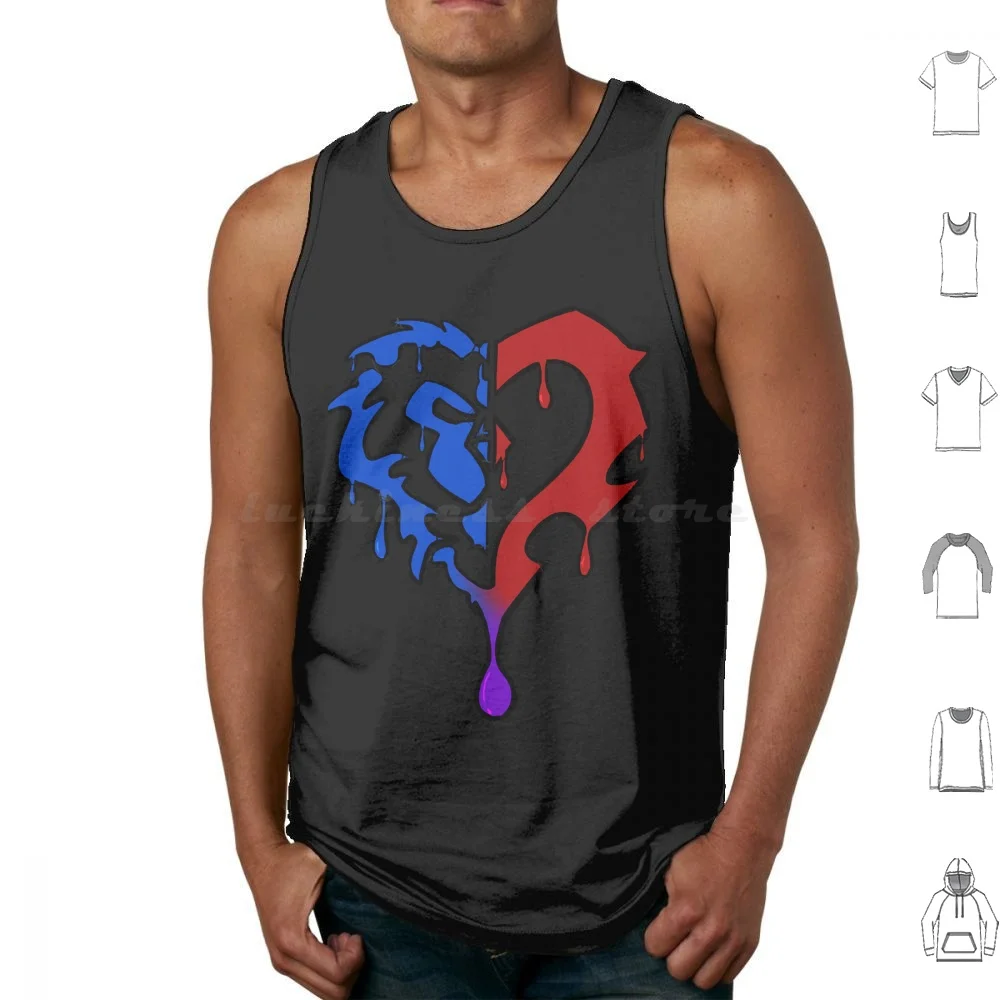 I Bleed Purple Tank Tops Vest Sleeveless Alliance Gamer Gaming Horde World Of Wow