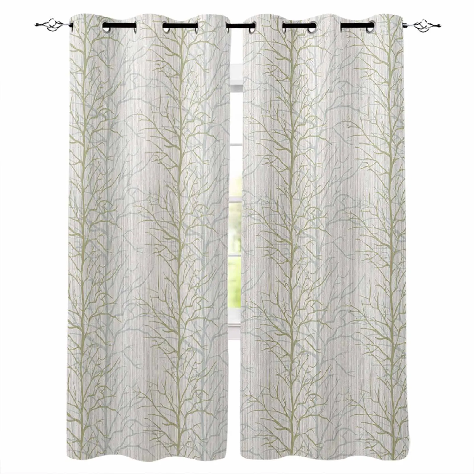 

Overlay Of Tree Branch Loop Diagram Curtains For Windows Drapes Modern Printing Curtain For Living Room Bedroom