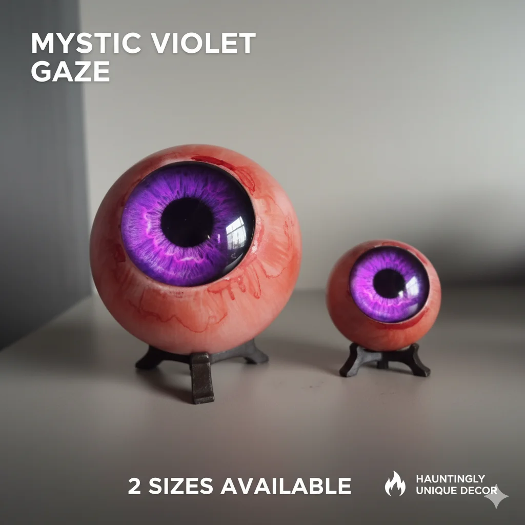Super Realistic Monster Eye Decor Resin Halloween Scary Eyeball Statue For Haunted House Party Desktop Decor Cosplay Prop Gift