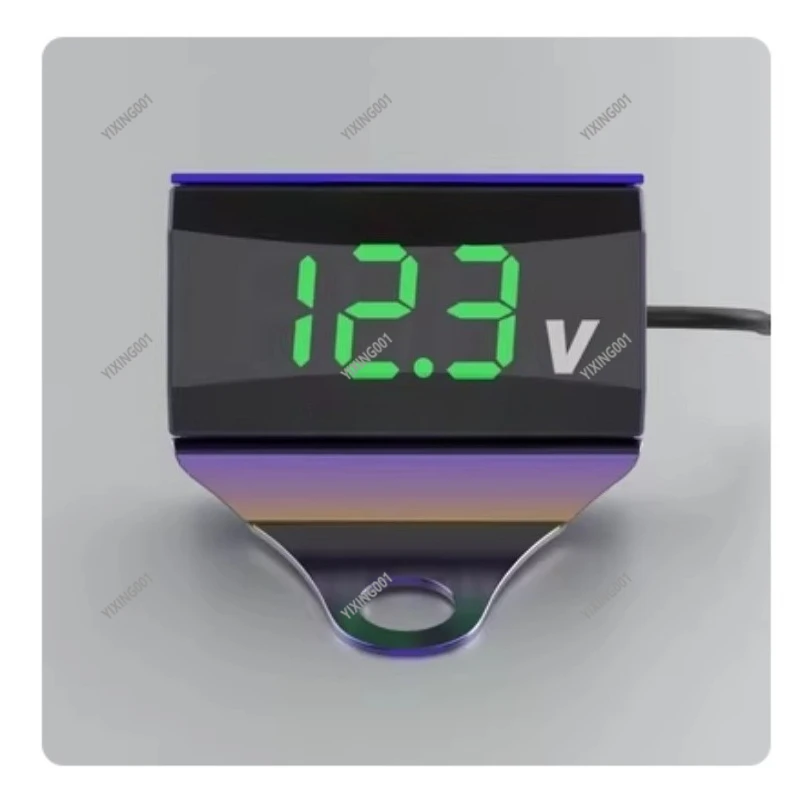 10-150V Motorcycle Voltmeter - LCD Digital Display Voltage Gauge for E-Bike Scooter Modification Parts