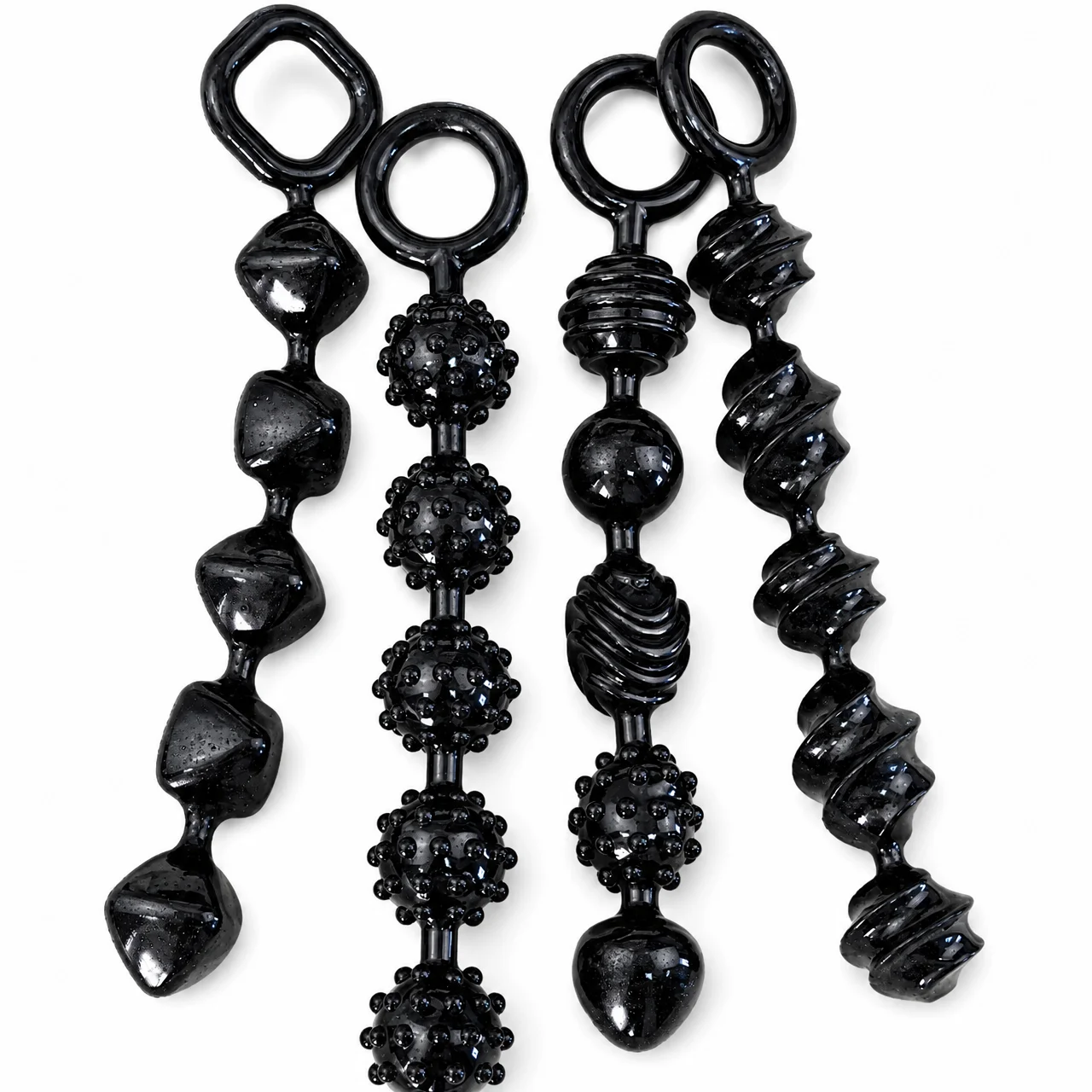 Silicone Anal Beads with Large Beads, G-Spot & Prostate Dual Stimulation Massager, Unisex Rechargeable Adult Toy